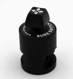 Suregrip switch used to control vehicle secondary features by handicap