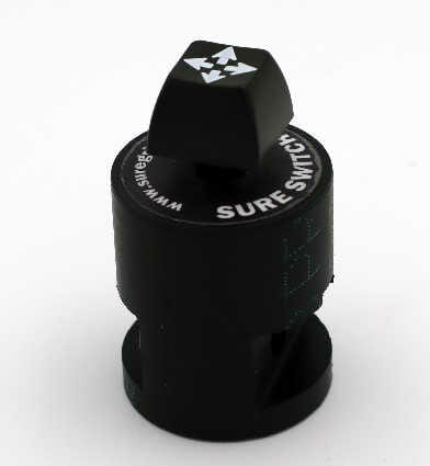 Handicap driving aid. Sureswitch 4-way driving aid for secondary driving controls.