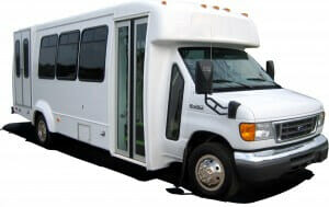 White, Elkhart paratransit ADA bus