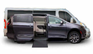 Side by side comparison of size between minivan and Ram Promaster