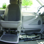 Image of transfer seat in a van