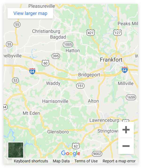 Google map of Superior Van & Mobility Lexington