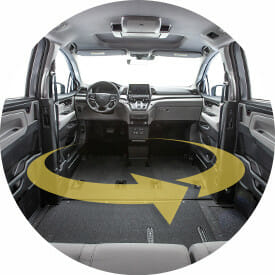 Image showing VMI's Access360 interior space in wheelchair vans