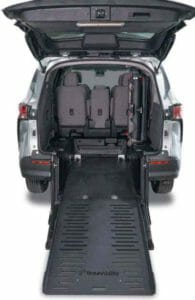 Rear View of ADA Toyota Sienna Hybrid with Wheelchair conversion from BraunAbility