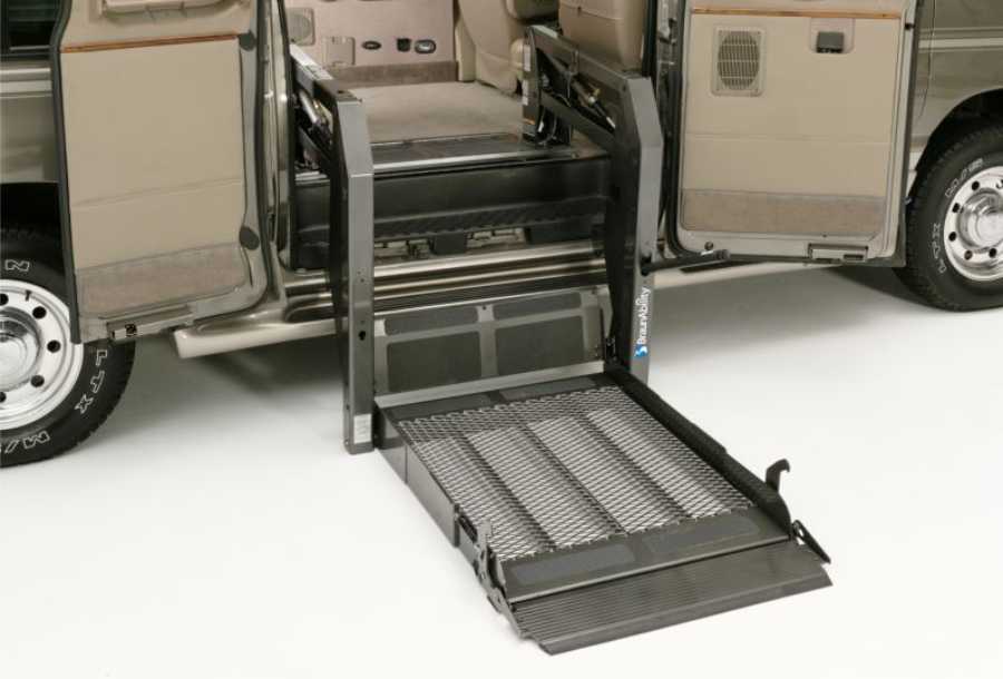 BraunAbility Century Occupied Wheelchair Lift in a Full-Size Van